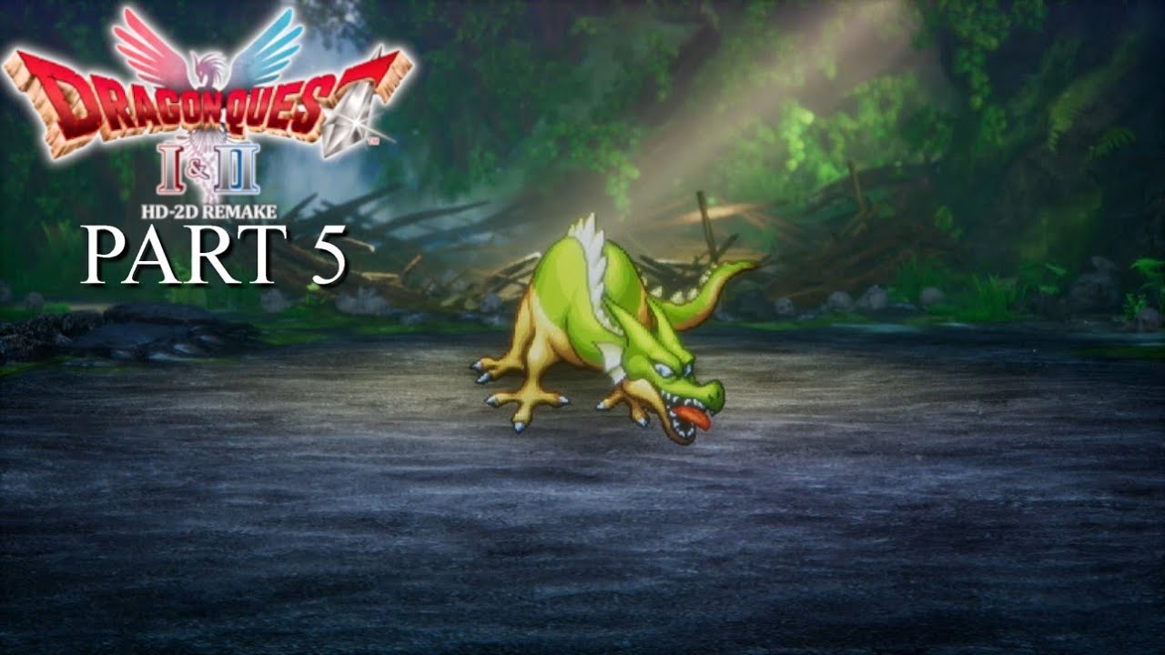Dragon Quest 1 HD-2D Remake Walkthrough Part 5: Quagmire Cave, Green Dragon, A Night to Remember