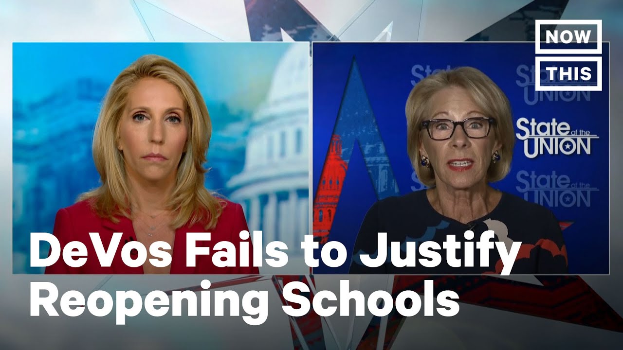 Betsy DeVos Couldn’t Justify Reopening Schools | NowThis