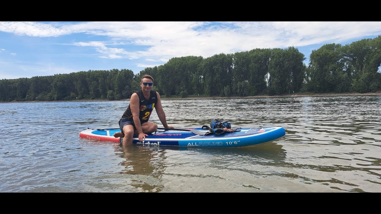 SUP Tour auf dem Rhein - Altrhein Ginsheim- Gustavsburg