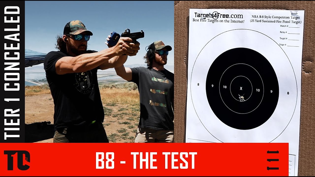 The Test - NRA B8 - 10 yards, 10 rounds, 10 seconds