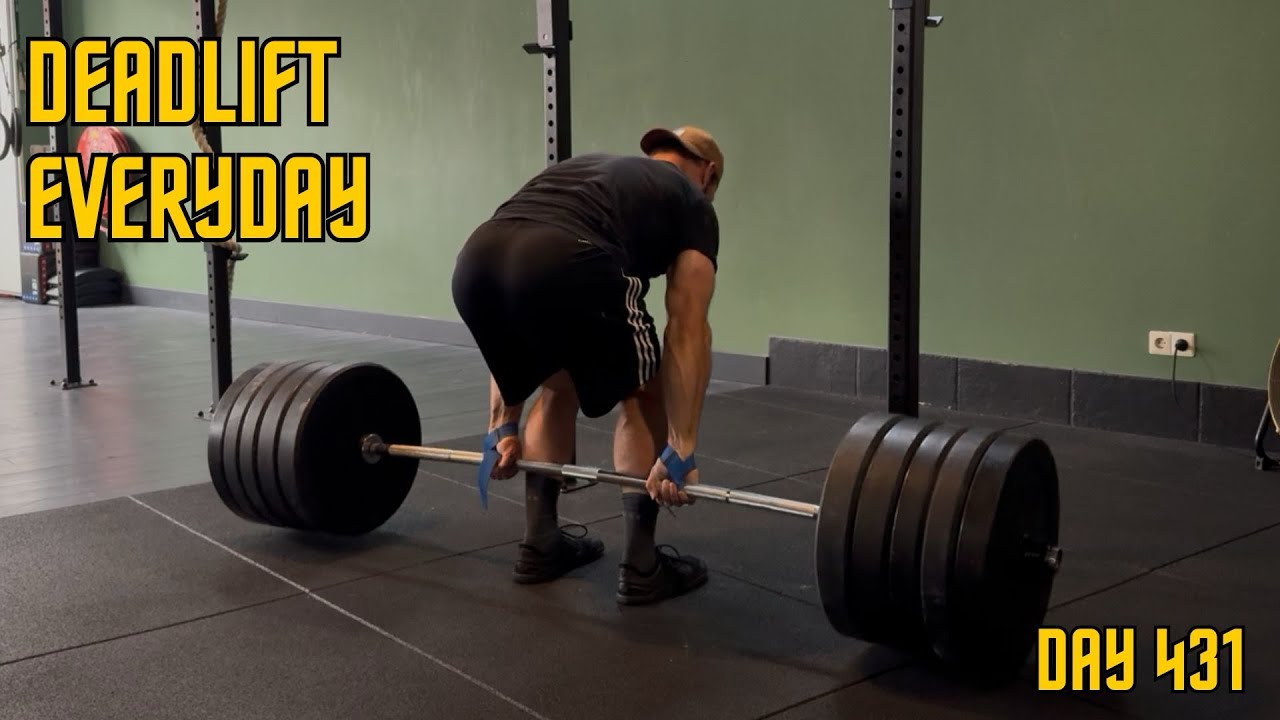 Deadlift Everyday Day 431: 190kg/419lbs x 5 (Rep PR) Hack Deadlift