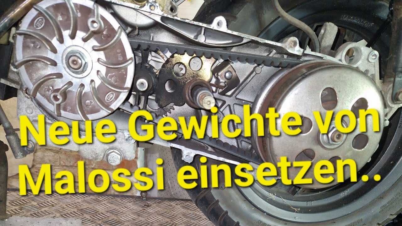 Peugeot Citystar 125  / Variomatik mit Malossi Gewichten bestücken und zusammen setzten..