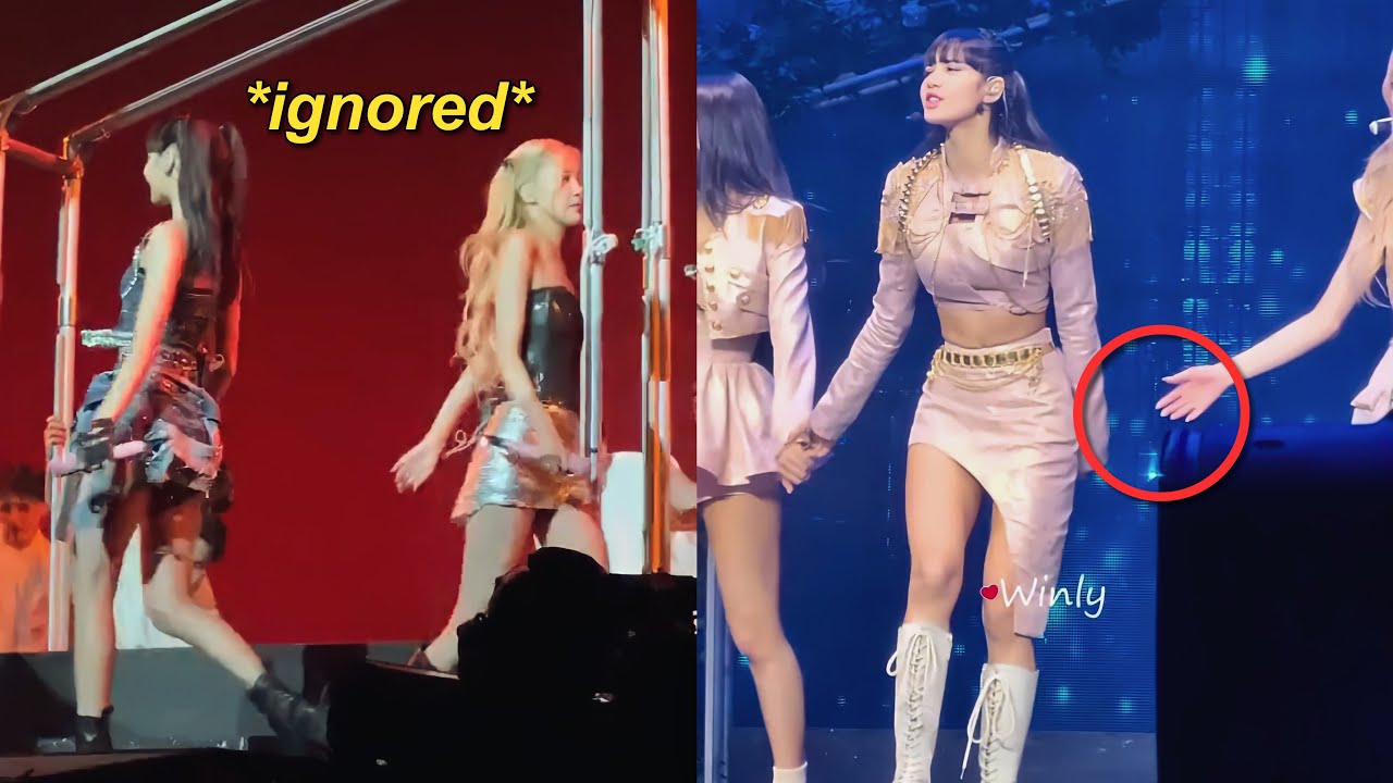 Lisa and Ros&eacute; cold war during the concert