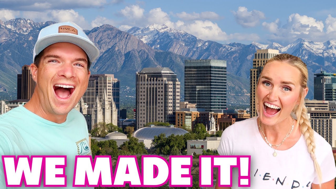 ✈️ WE MADE IT TO UTAH!! FLYING ACROSS THE COUNTRY TO VISIT FAMILY 🧳 FLYING ON AN AIRPLANE TO UTAH 🏔️