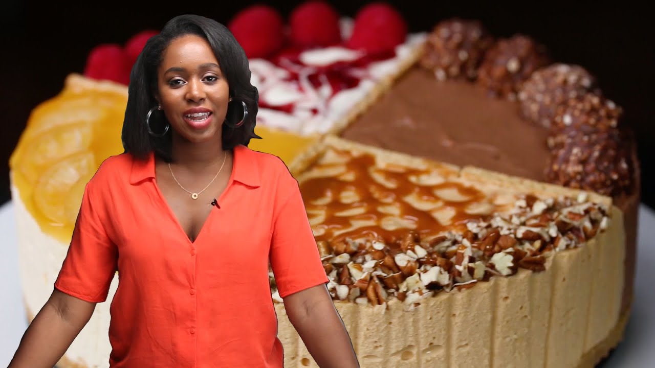 How To Make 4 Flavor Cheesecake with Kiano • Tasty