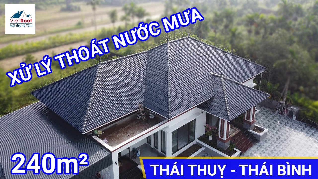Giải Pháp Xử Lý Thoát Nước Mưa Chân Máng Xối Cho Biệt Thự Nhà Vườn Mái Nhật