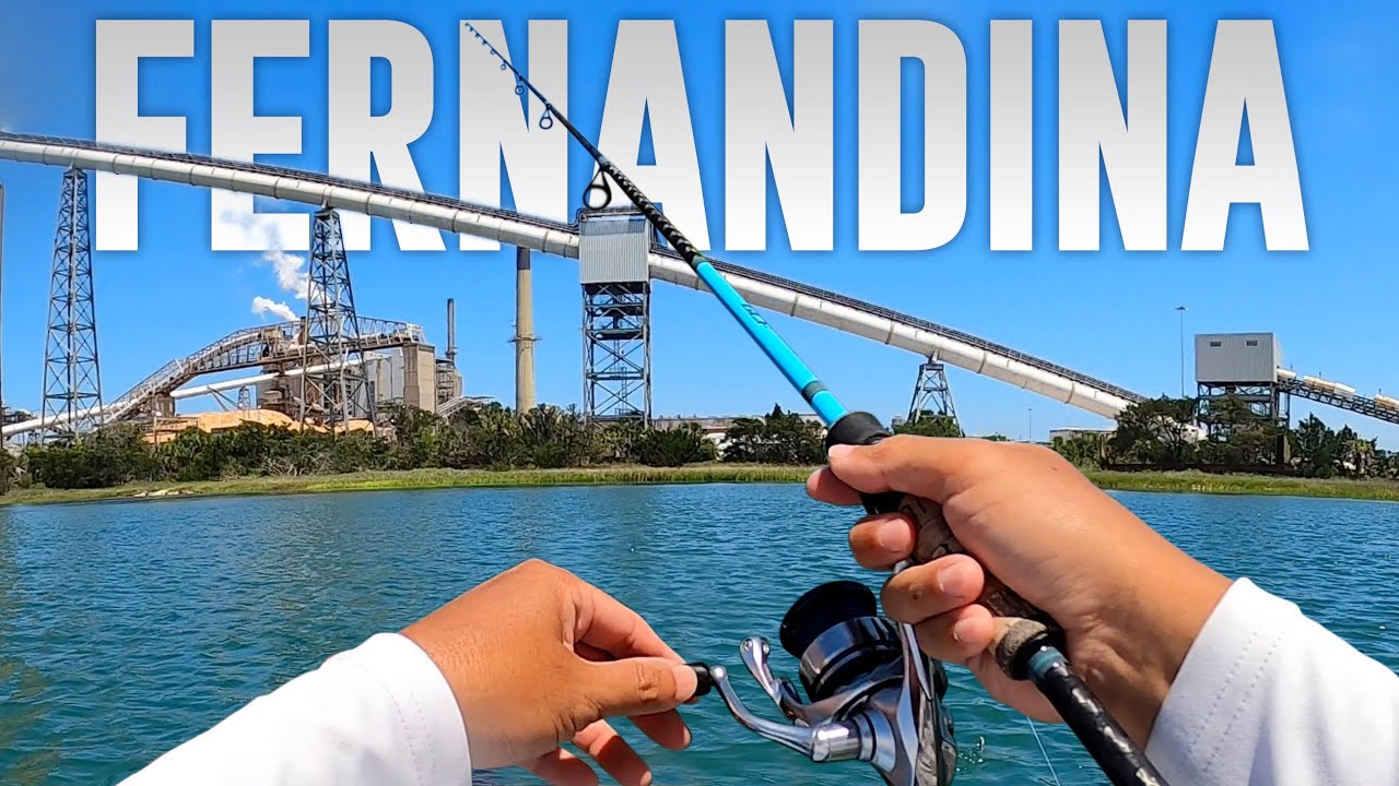 FLOUNDER FISHING - Industrial DOWNTOWN Fernandina, FL - LIMIT!