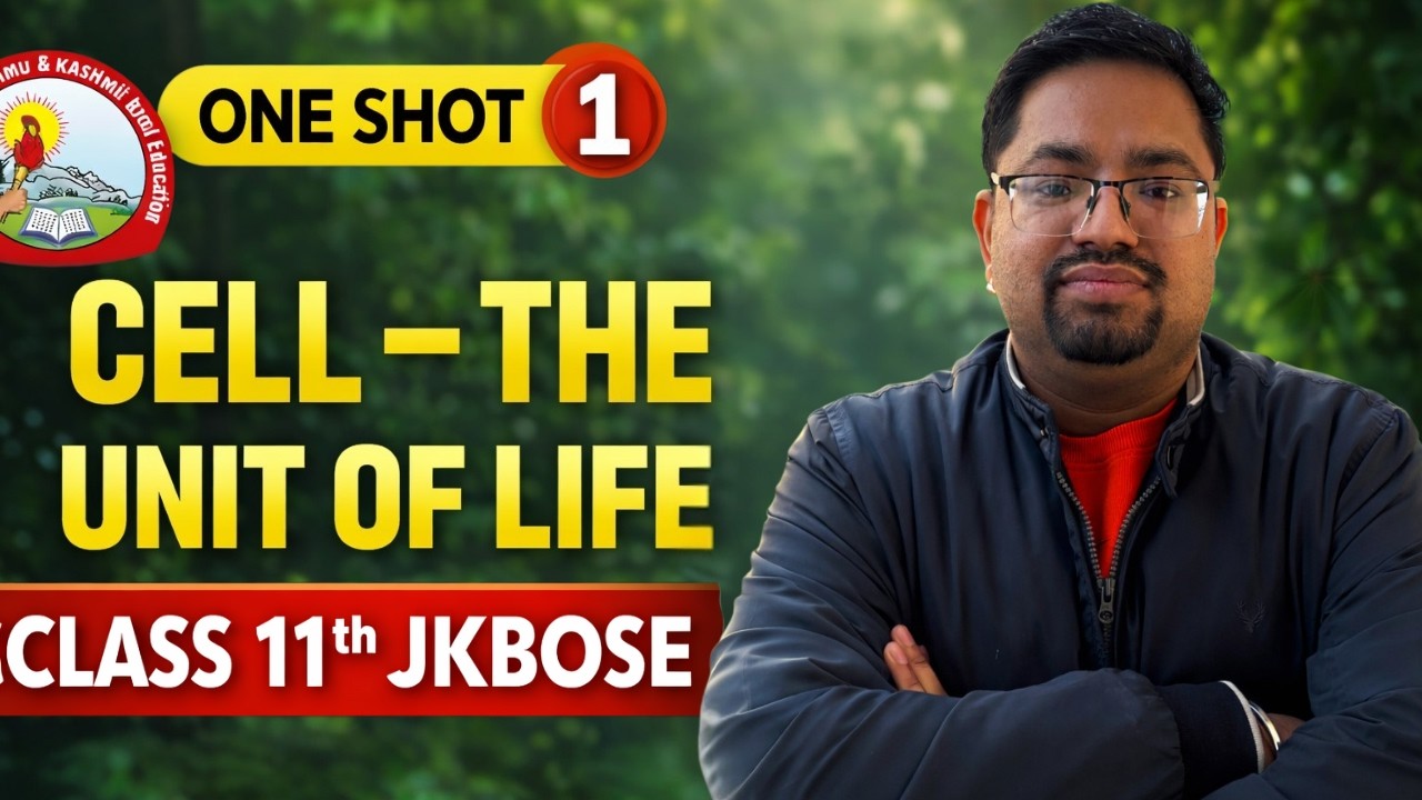 Cell Structure and Function Class 11 Biology | Cell Organelles Explained | JKBOSE/CBSE
