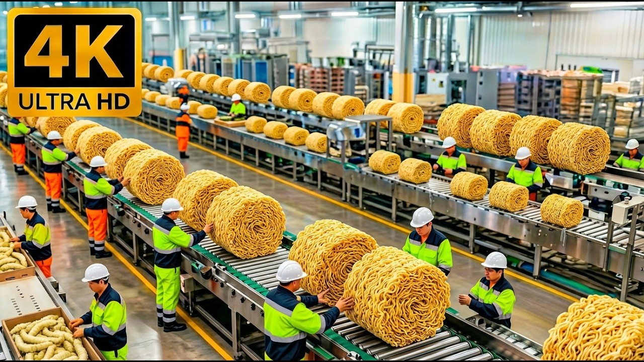 Cómo se hace el ramen instantáneo: Mega Fábrica ASMR