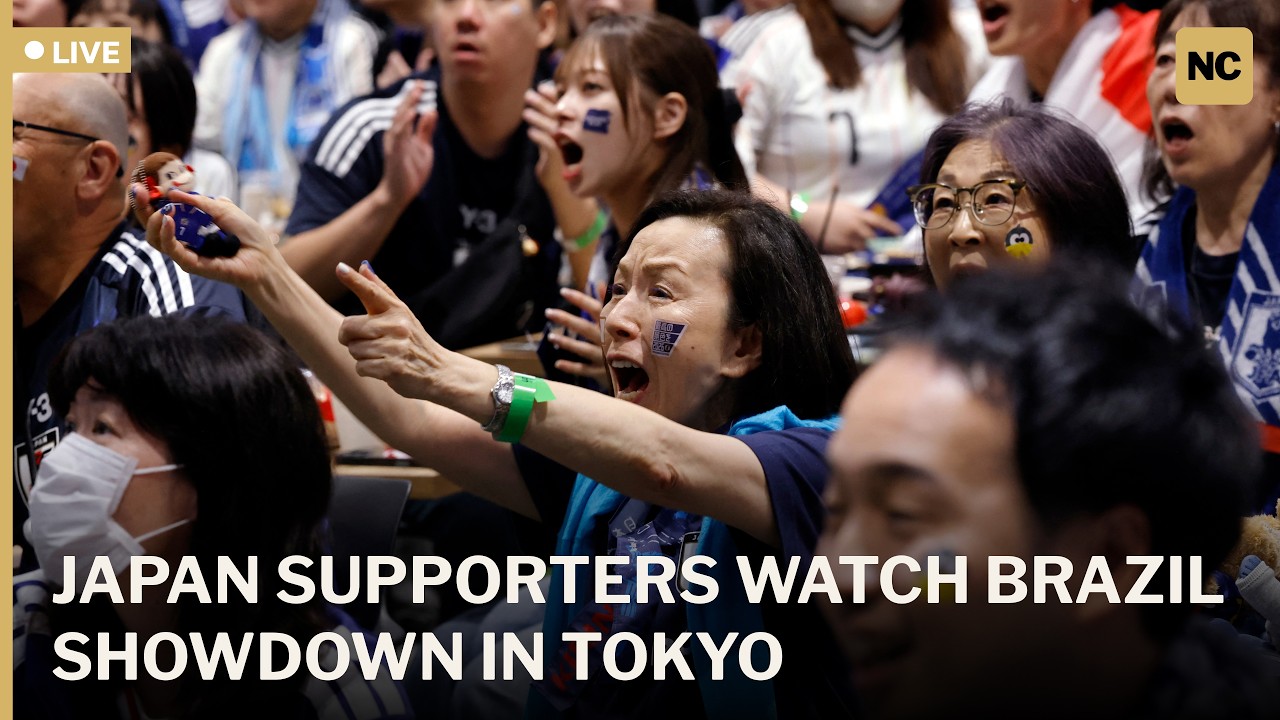 🔴LIVE: Japan Fans Gather in Tokyo for World Cup Clash Against Brazil | AD1C