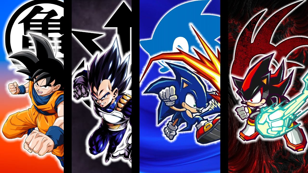 Goku and Vegeta vs Sonic and Shadow | Brawlfest R #3 (7K Special)