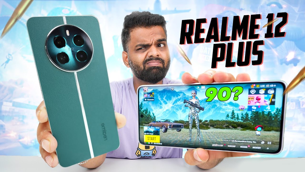 Realme 12 Plus PUBG Test with FPS Meter🔥