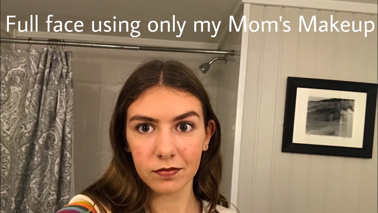 Full Face Using My Mom&rsquo;s Makeup - Tia