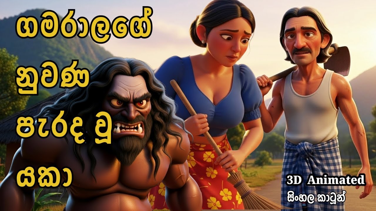 ගමරාලගේ නුවණ පැරද වූ යකා | සිංහල කාටූන් #සිංහලකතන්දර #sinhalacartoon  #lamakathandara