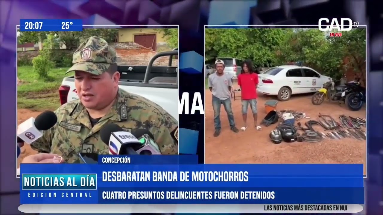 Desbaratan banda de motochorros