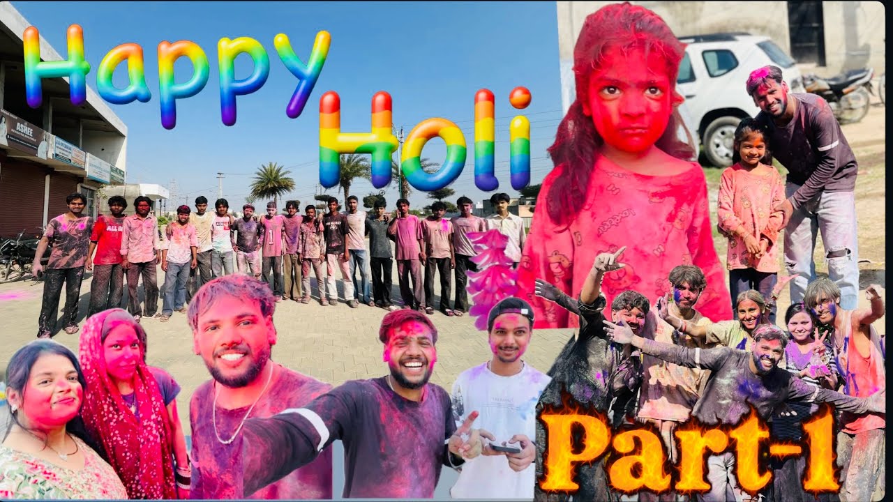 🙌🏻Full 🤩enjoy 🥰with friends 😎happy Holi💞 @DeepVlogs887