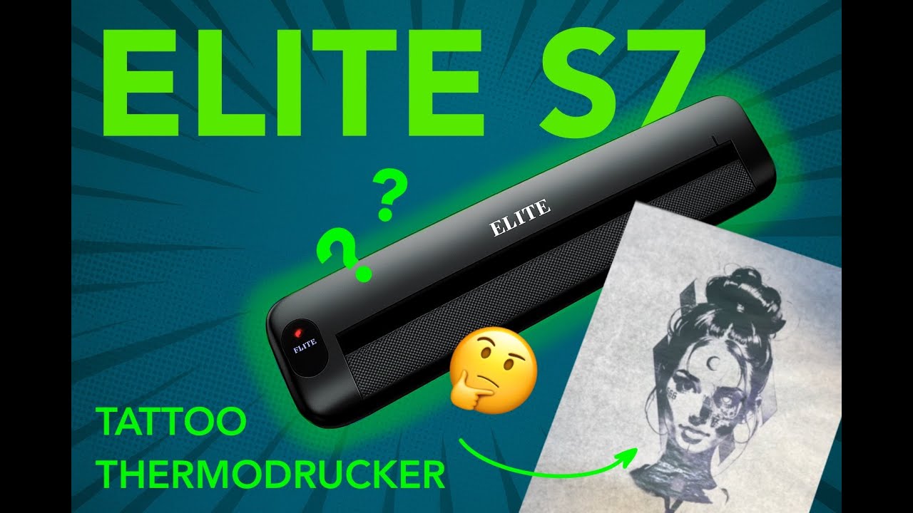 Elite S7 im Test – Der beste Drucker für Stencils?! #EliteS7 #TattooStencil #TattooPrinter