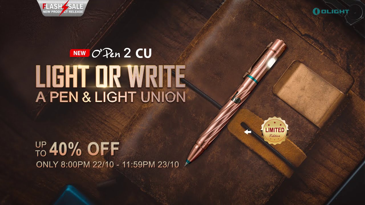 Olight O Pen 2 Copper up to 40% OFF BUNDLE only during October Flash Sale