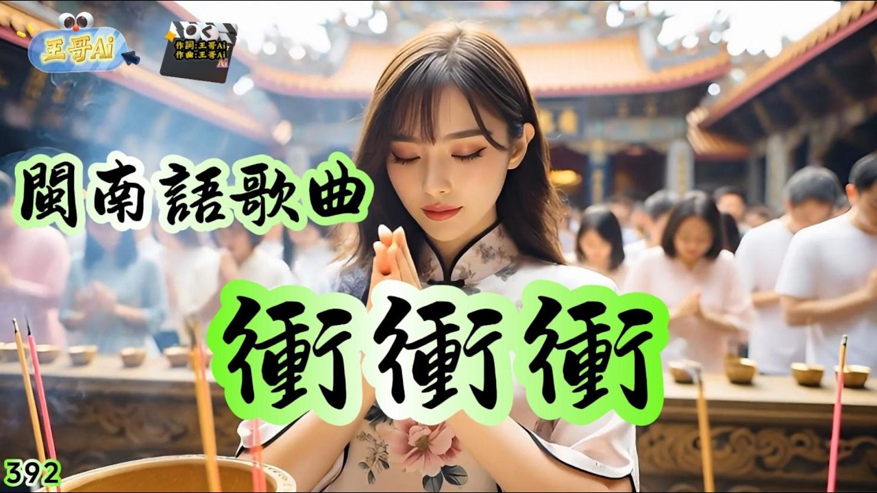 閩南語歌曲(392.衝衝衝)衝衝衝 咱的運氣旺 財運閣卡旺.衝衝衝 萬事攏順風 四界攏會通 衝衝衝 做伙向前衝 日子爽爽爽 #王哥Ai #原創歌曲 #閩南語流行歌曲 #台語歌曲 #音樂 #ai歌手