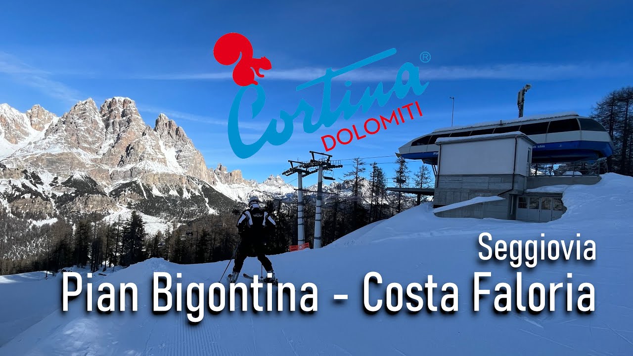 Seggiovia Pian Bigontina - Costa Faloria #faloria #dolomitisuperski #cortinadampezzo #dolomites #ski