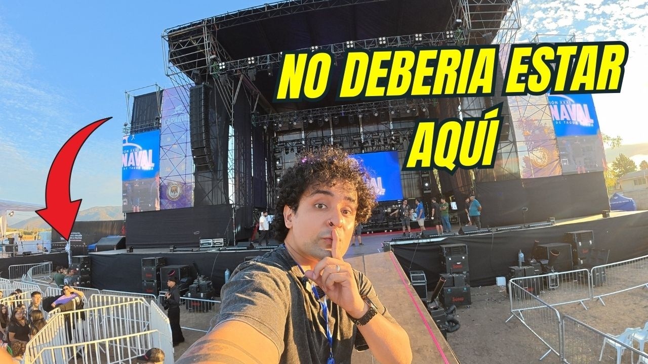 Me INFILTRÉ en el escenario del Carnaval de San Vicente (50.000 personas)😱🤯