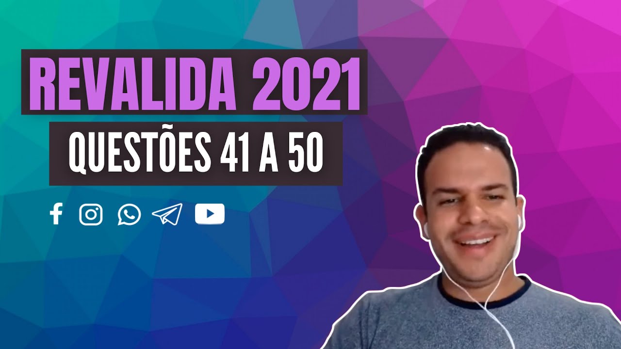 RESOLVENDO - REVALIDA 2021 - LIVE 5