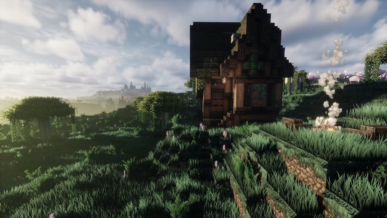 Cozy Minecraft Swamp Hut ⏐ Short Study Session with Ambient Sounds
