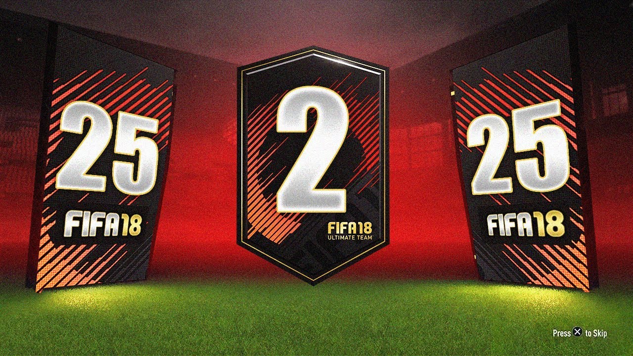 2 x TOTS in 1 TWO PLAYER PACK! - 25 x 2 PLAYER PACKS : FIFA 18 Ultimate Team