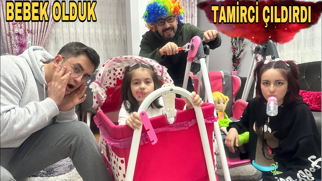 ZEYNEP HİRANUR BEBEK TAMİRCİ ÇILDIRDI/CADI TEYZE/بابا جاب لي بالون - جنى مقداد | طيور بيبي