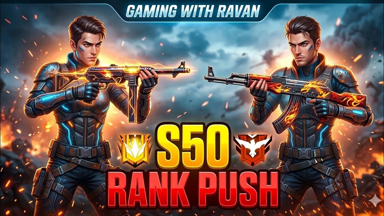 🔥 BR Ranked New Season Push | Full Gameplay 😈 | Rank Up to Heroic 💥 | Free Fire