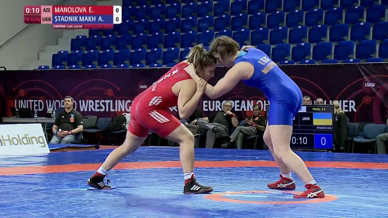 BRONZE FW - 69 kg: A. STADNIK MAKH (UKR) df. E. MANOLOVA (AZE), 5-0