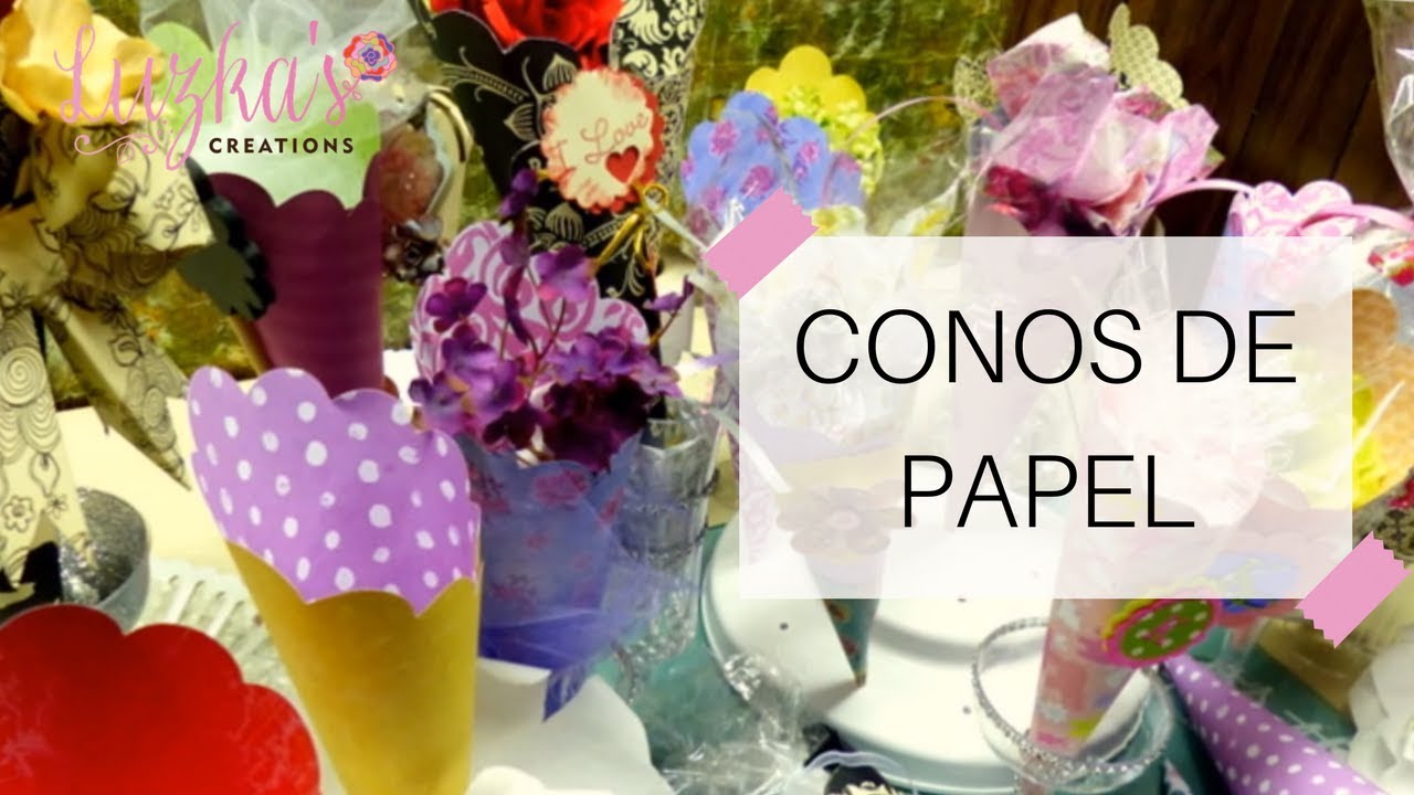 Conos de Papel | Luzka's Creations ✿