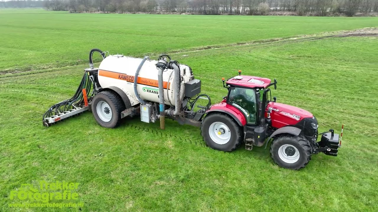Krans | Grasland bemesten | Case IH + Kaweco | Gülle ausbringen