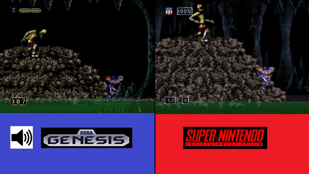SNES vs Genesis Doom troopers playthrough