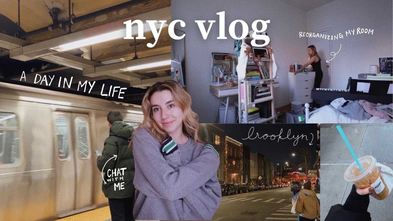 nyc vlog: a day in my life, rearranging my bedroom furniture, chat about life, working an event
