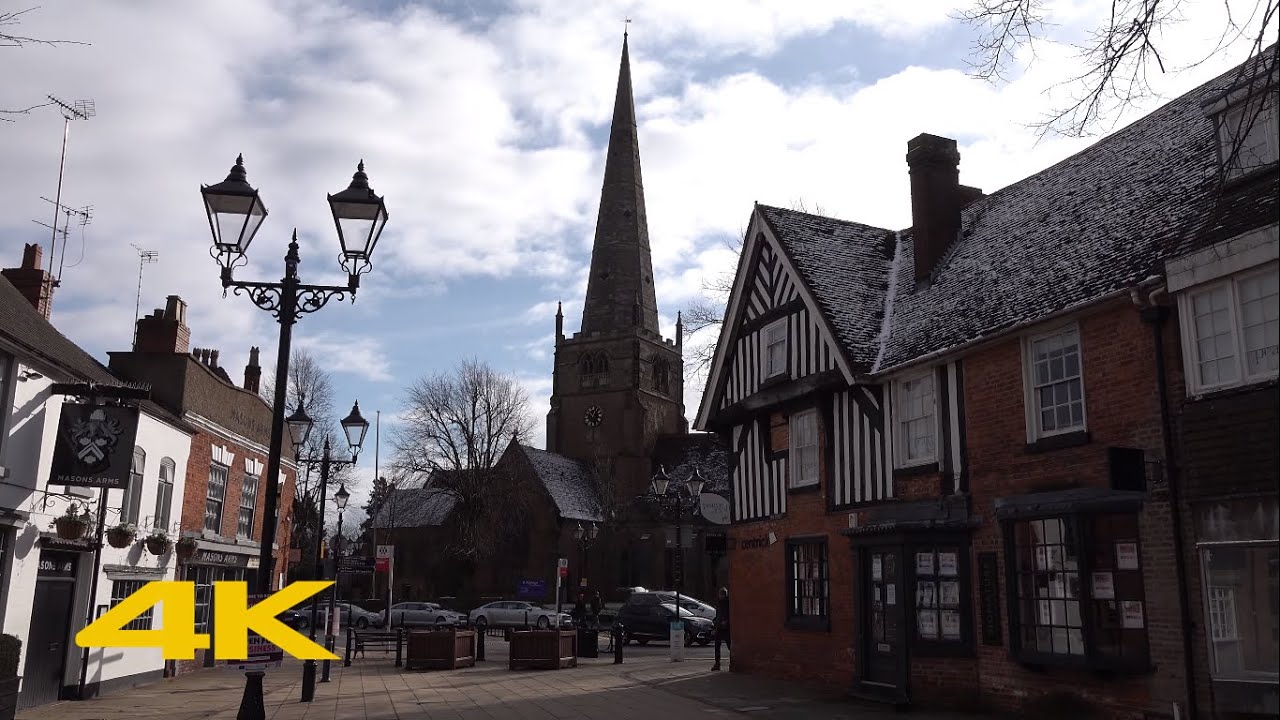 Solihull Walk: Town Centre【4K】