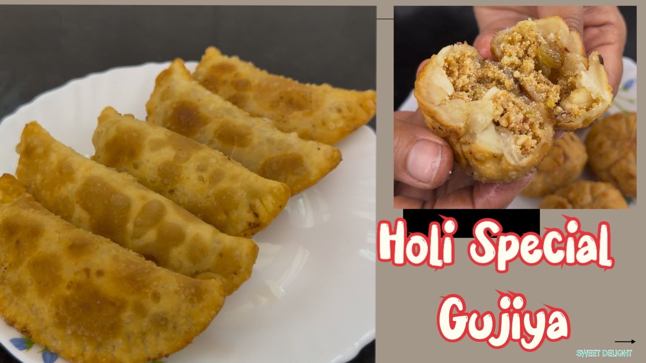Holi Special Gujiya Recipe | Crispy Malai Gujiya | Festive Sweet with Chhena Barfi Filling