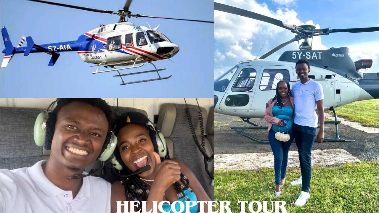 He Surprised Me With A Chopper Ride For Our Anniversary😍//Touring Nairobi With A Helicopter
