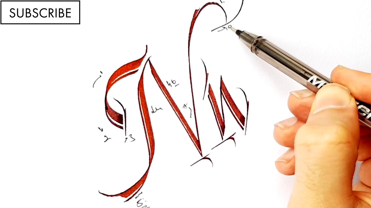 Italic Calligraphy For Beginners #14 #Nn