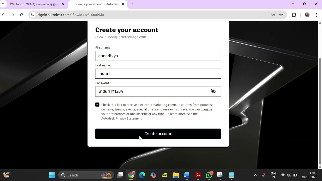 get one year licence and install autocad student version