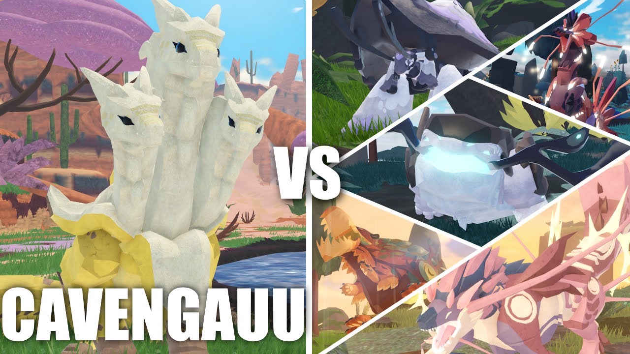 CAVENGAUU vs The Strongest Tier 4s In Creatures Of Sonaria! (Outdated)