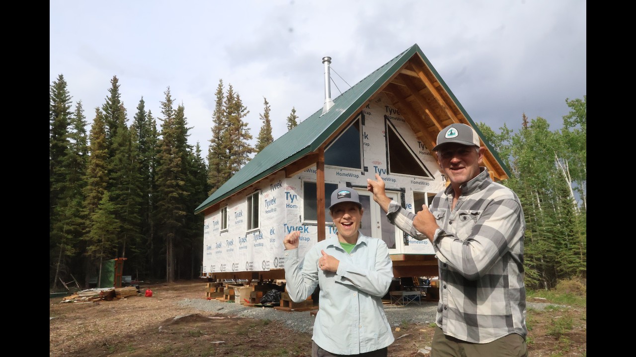 We Have a Roof!! Installing the Metal on Our Off Grid Cabin in Alaska