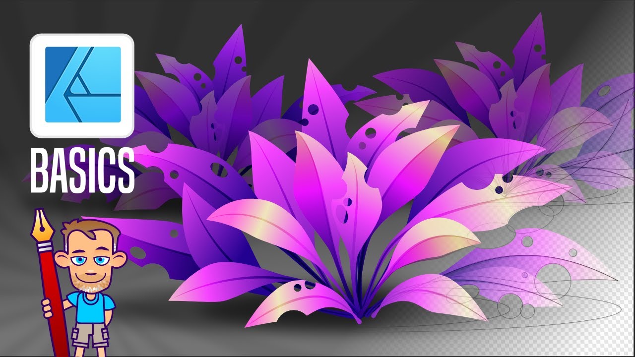 Affinity Designer Tutorial - Create leaves using pressure curves