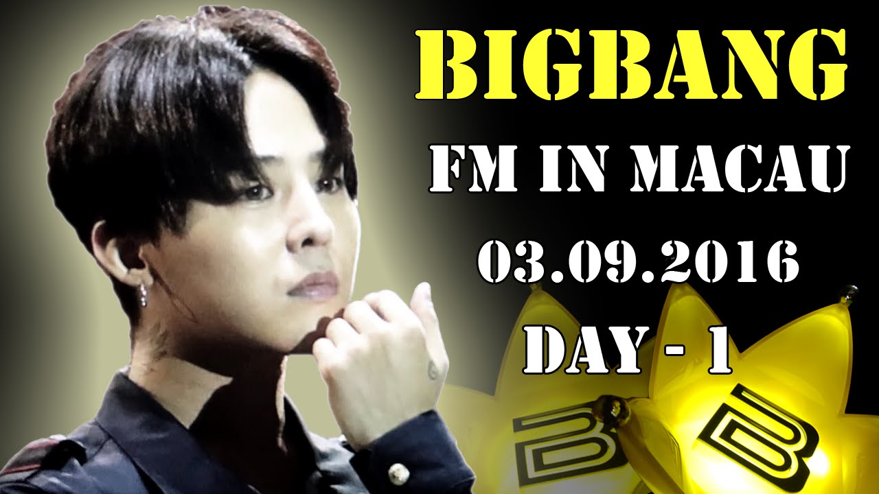 BIGBANG - Fan Meeting (FM) in Macau, 03.09.2016 - Day 1 (fancam) [funny editing]