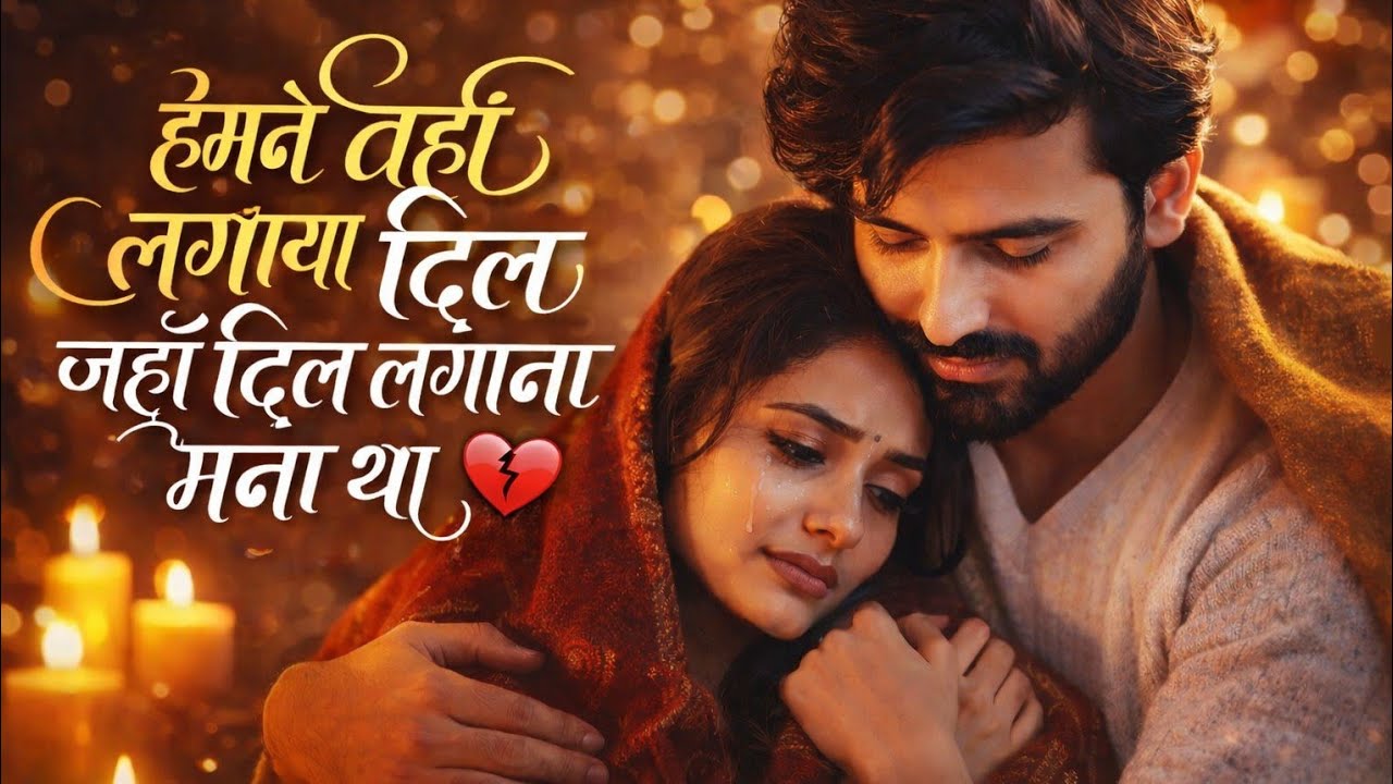 Humne Wahi Lagaya Dil Jahan Dil Lagana Mana Tha 💔 | Cinematic Sad Love Story | Bollywood Song 🔥