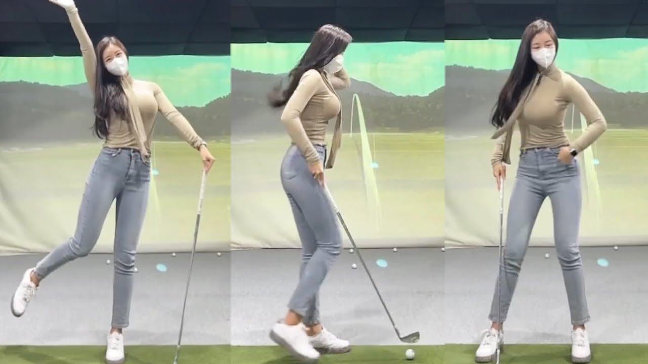 KLPGA 프로 최민채 여신의 힙턴 중요성을 알게 되는 골프레슨영상!