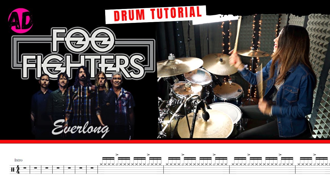 Everlong - Foo Fighters - Drum Cover (Drum Score)