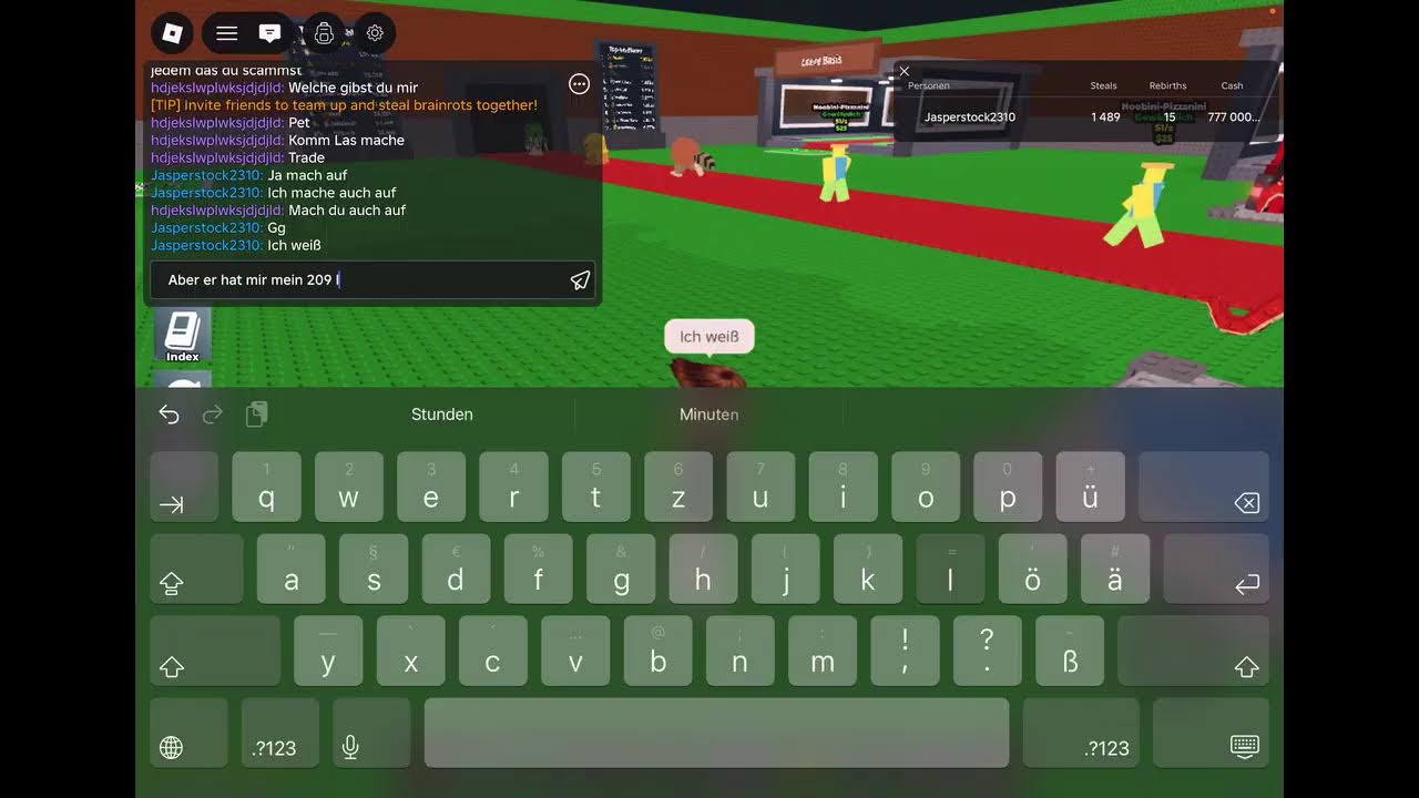 traden stehl a breantrot in Roblox  mit euch