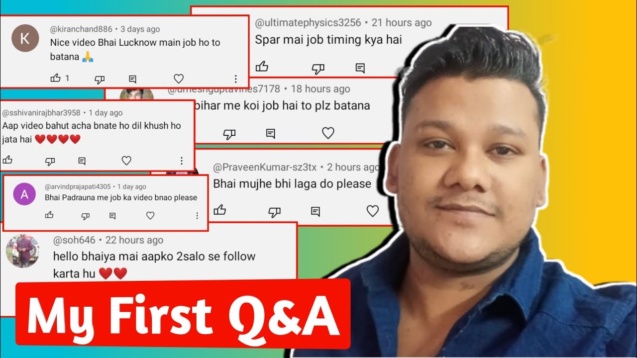 My First Q&A | Rahuljaickar Jobs