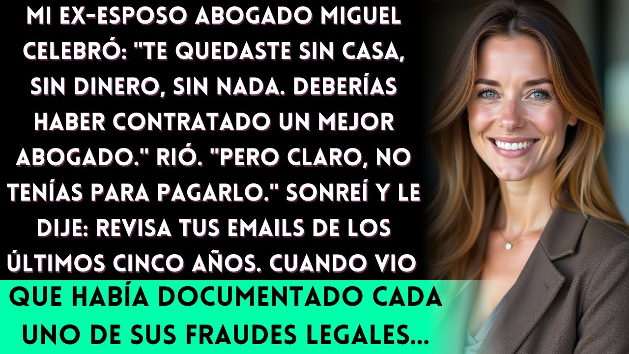 Mi Ex-Esposo Abogado Me Dejó Sin Nada en el Divorcio—No Sabía Que Yo Había Grabado Todo